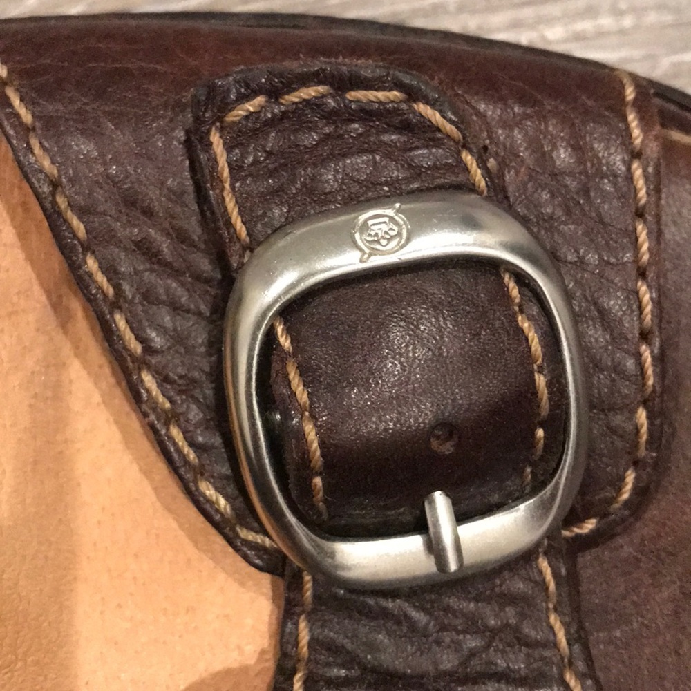 BORN Comfort Wedge Sandals Criss Cross Strappy Leather Y2K Size 11 - Picture 6 of 9